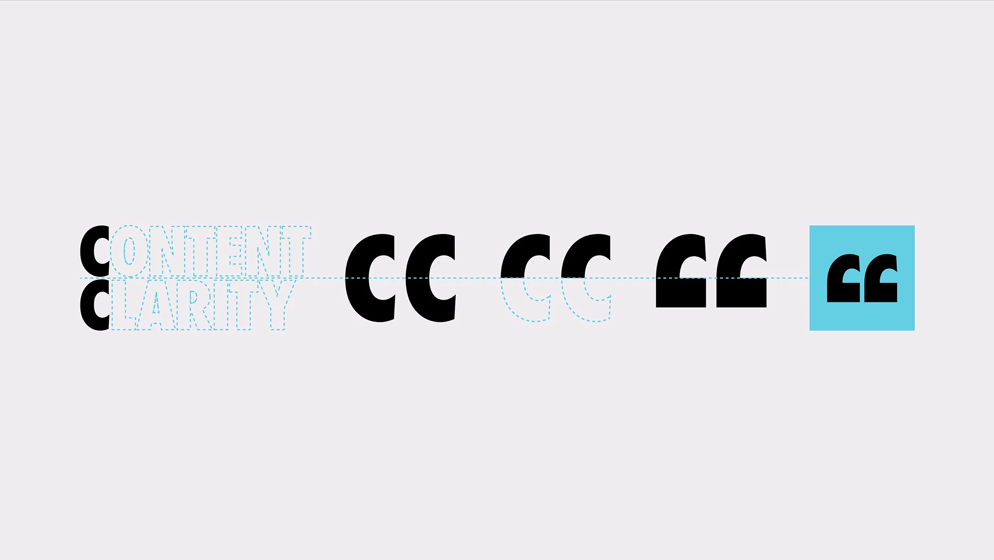 Graphic showing different styles of quotation marks for content clarity.